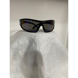 Choppers Sunglasses Black Frames Shield Style Sporty Motorcycle Biker Mens NWOT